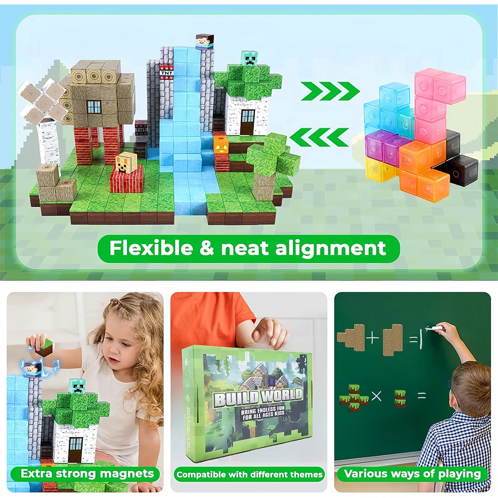 Magnetic Building Blocks Toy Mine Magnet Christmas Gift