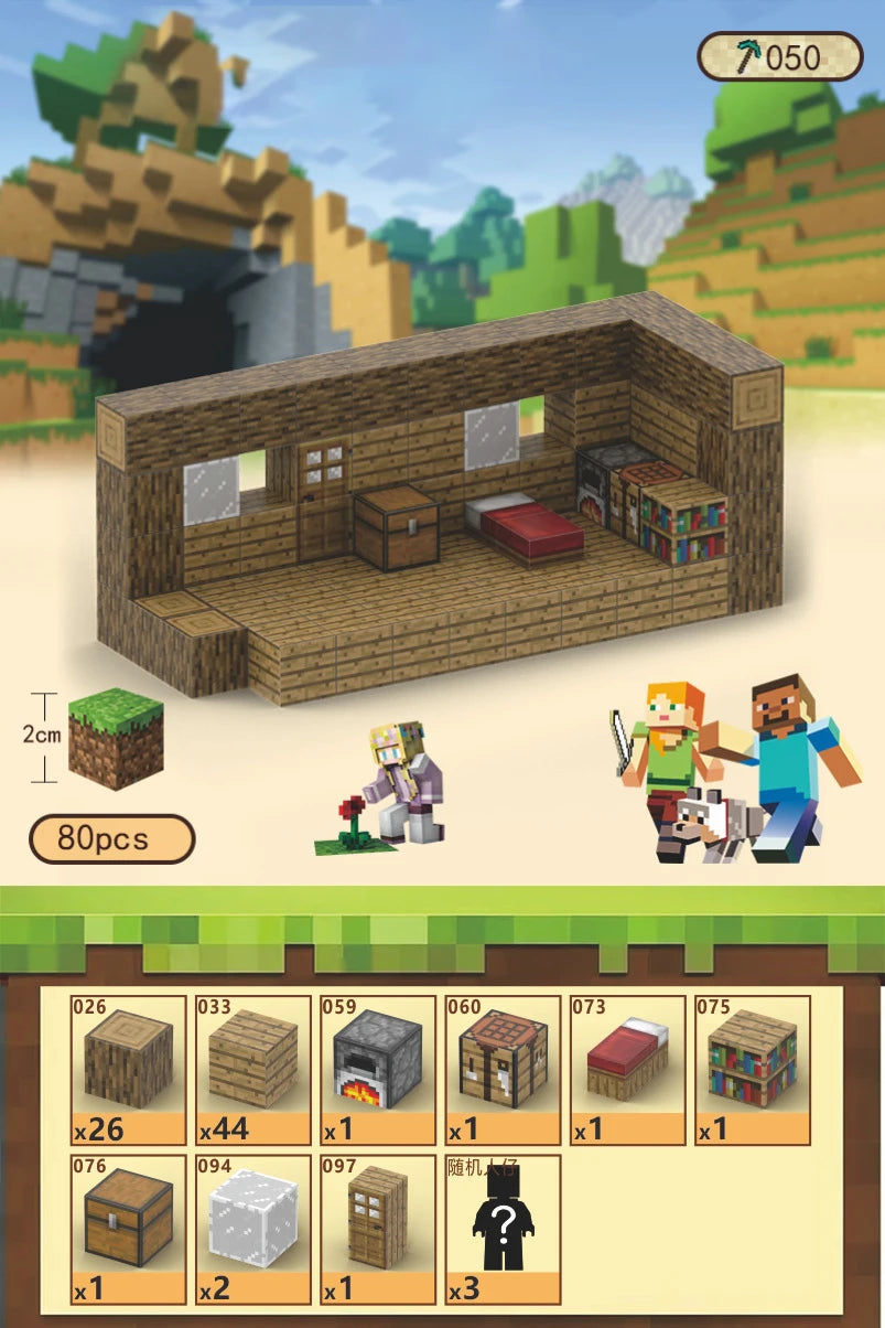 Magnetic Building Blocks Toy Mine Magnet Christmas Gift