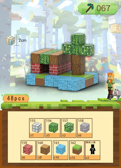 Magnetic Building Blocks Toy Mine Magnet Christmas Gift