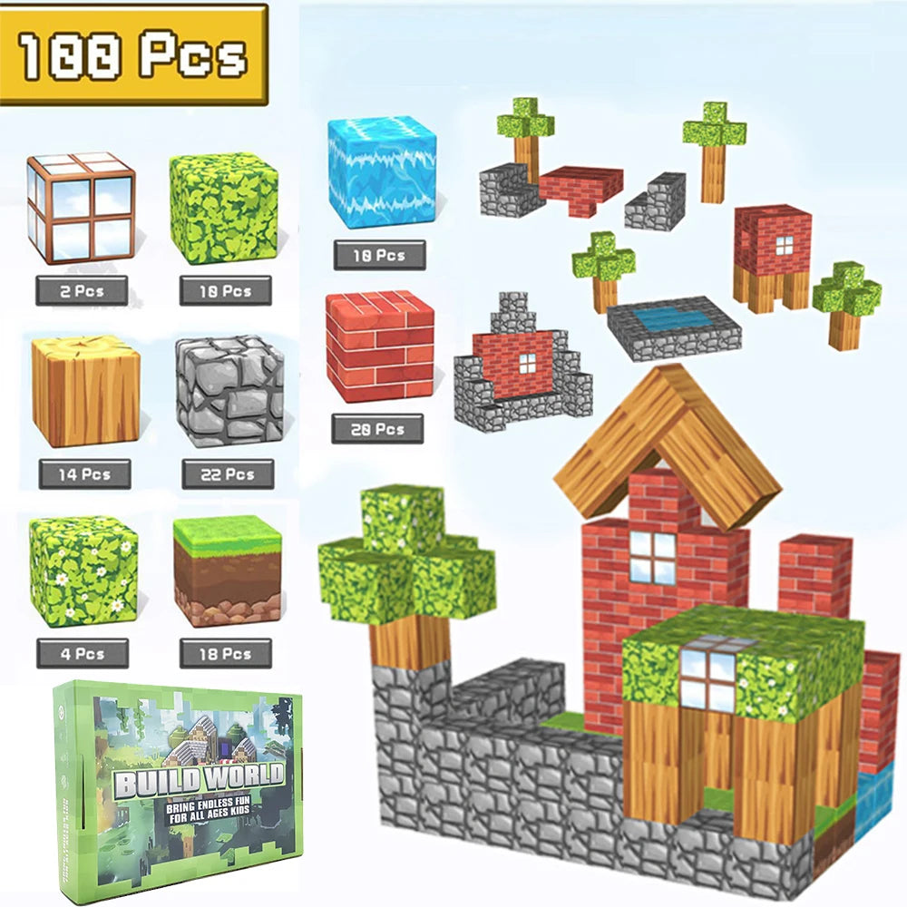Magnetic Building Blocks Toy Mine Magnet Christmas Gift