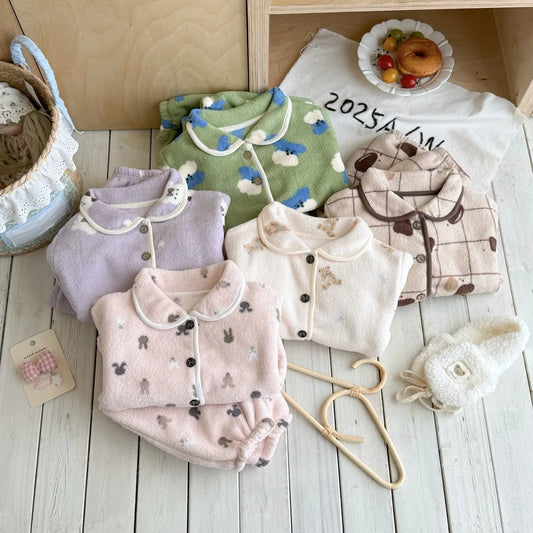 Green Cuddly Cloud Baby & Kids Pyjama Set