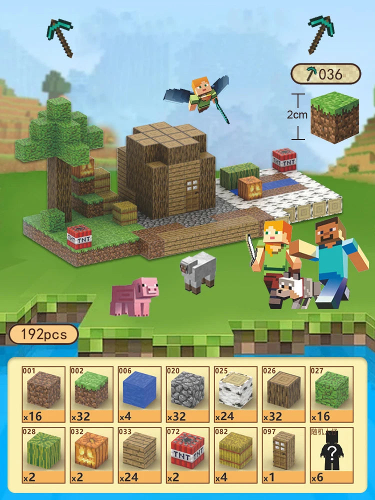 Magnetic Building Blocks Toy Mine Magnet Christmas Gift